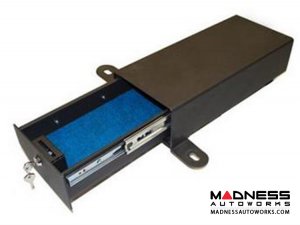 Jeep Wrangler Unlimited Passenger Under Seat Storage Lock Box by Bestop - Black - 2007-2015 - (2 Door)